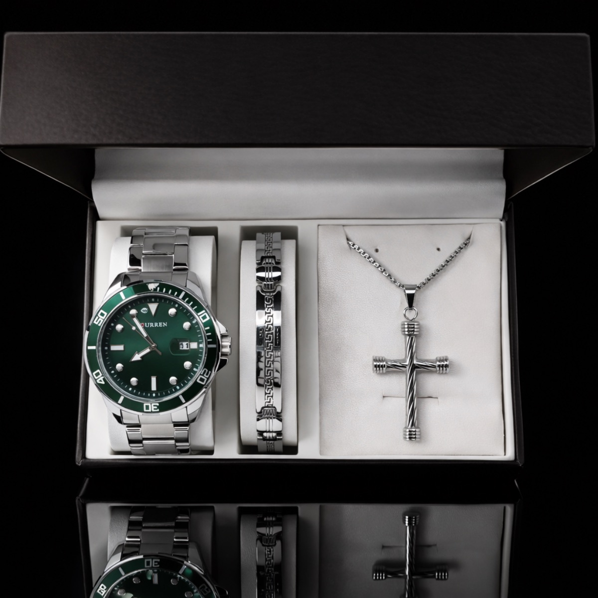 Σετ Ανδρικό-ρολόι-χειροπέδα-σταυρος