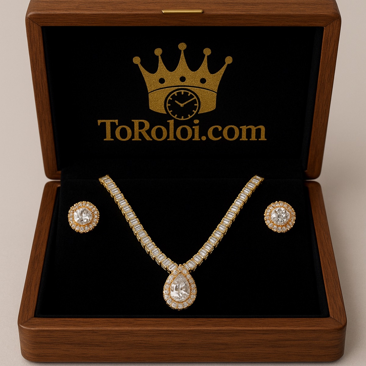 Γυναικείο σετ κολιέ και σκουλαρίκια