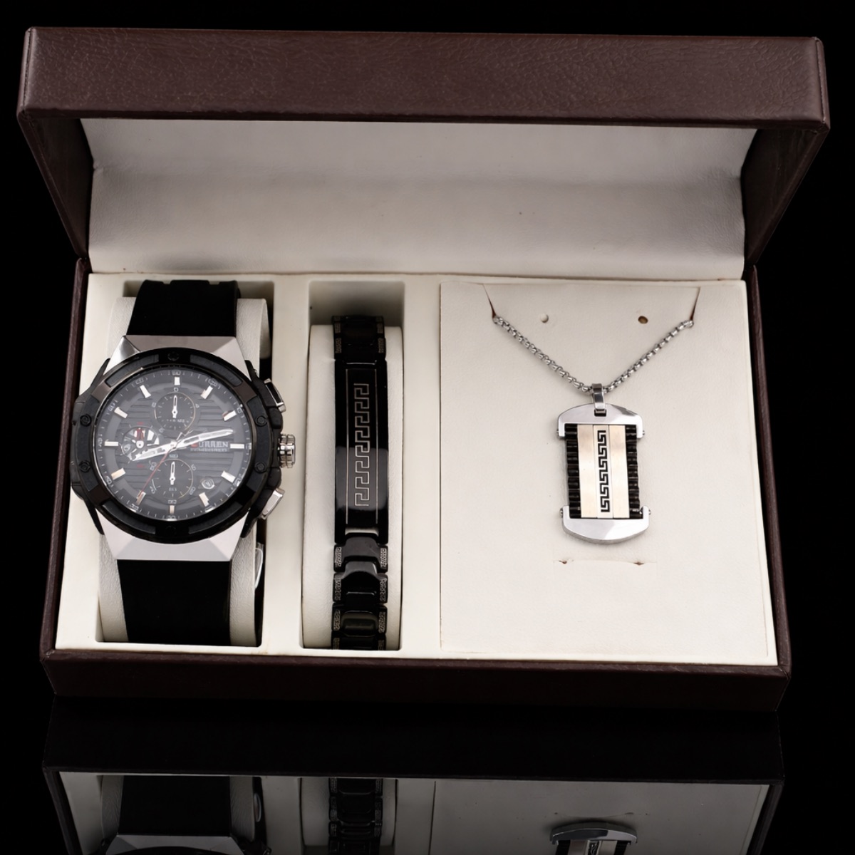 Σετ Ανδρικό-ρολόι ( αδιάβροχο ) -χειροπέδα -ταυτότητα