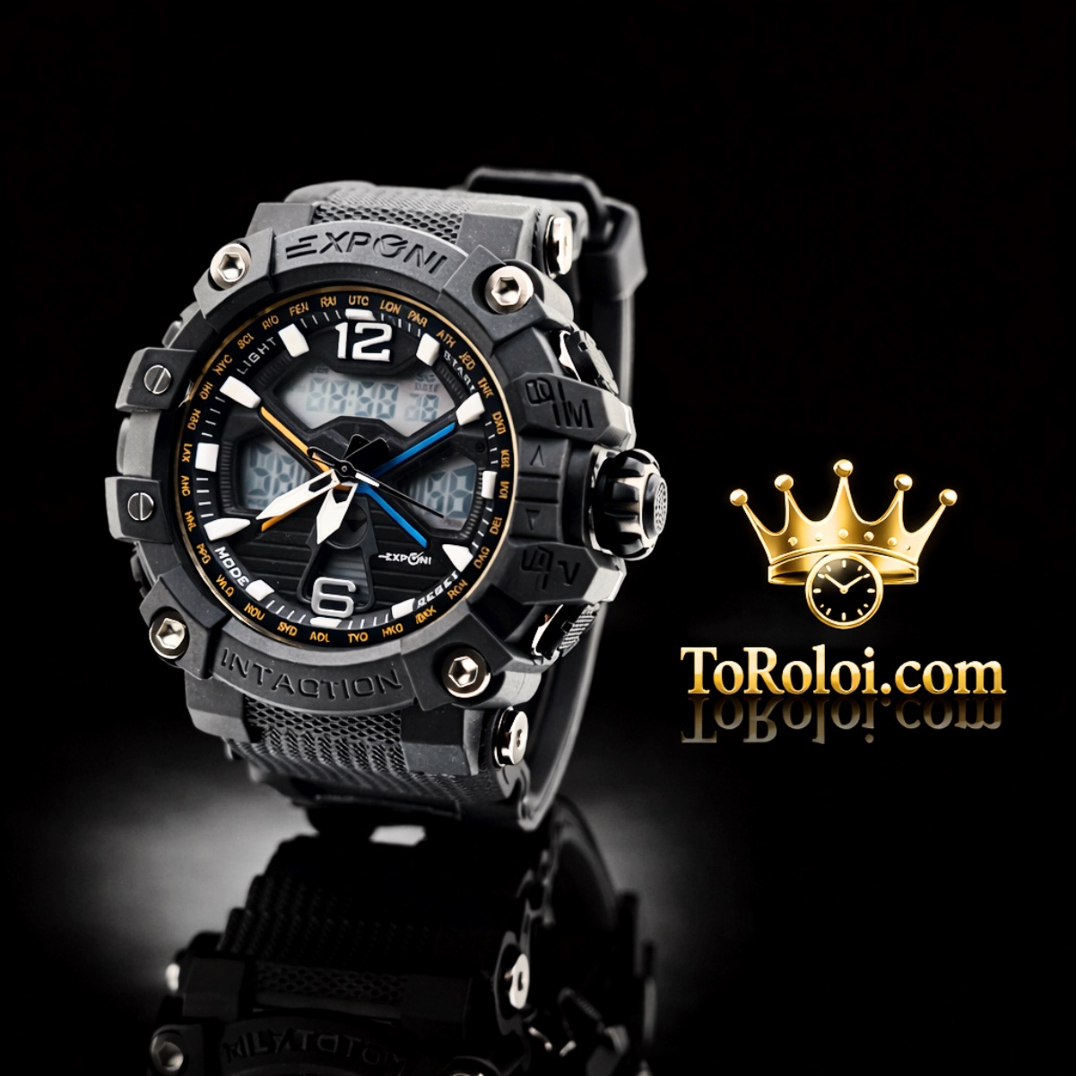 Ρολόι ανδρικό ηλεκτρονικό-αναλογικό ( Αδιάβροχο )