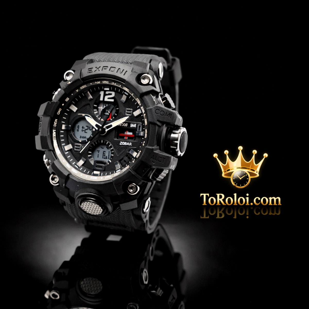 Ρολόι ανδρικό ηλεκτρονικό-αναλογικό ( Αδιάβροχο )